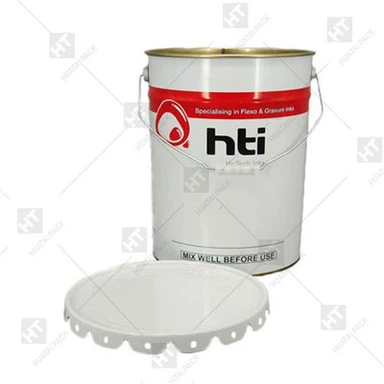 Cubell de metall amb tapa de flors